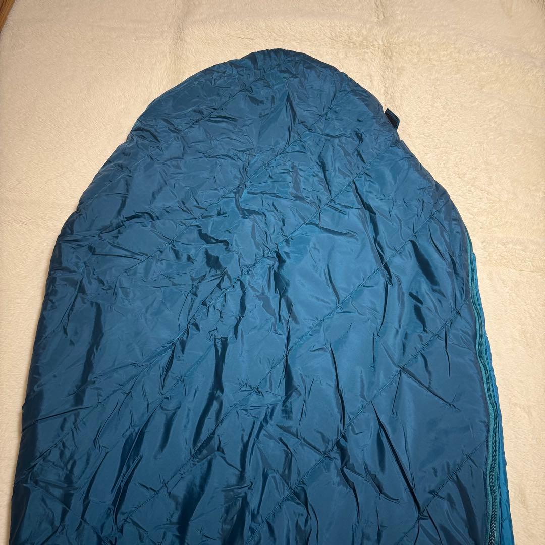 美品モンベル　スパイラルホロウバッグ＃3シュラフ寝袋バルサム　ブルーグリーン