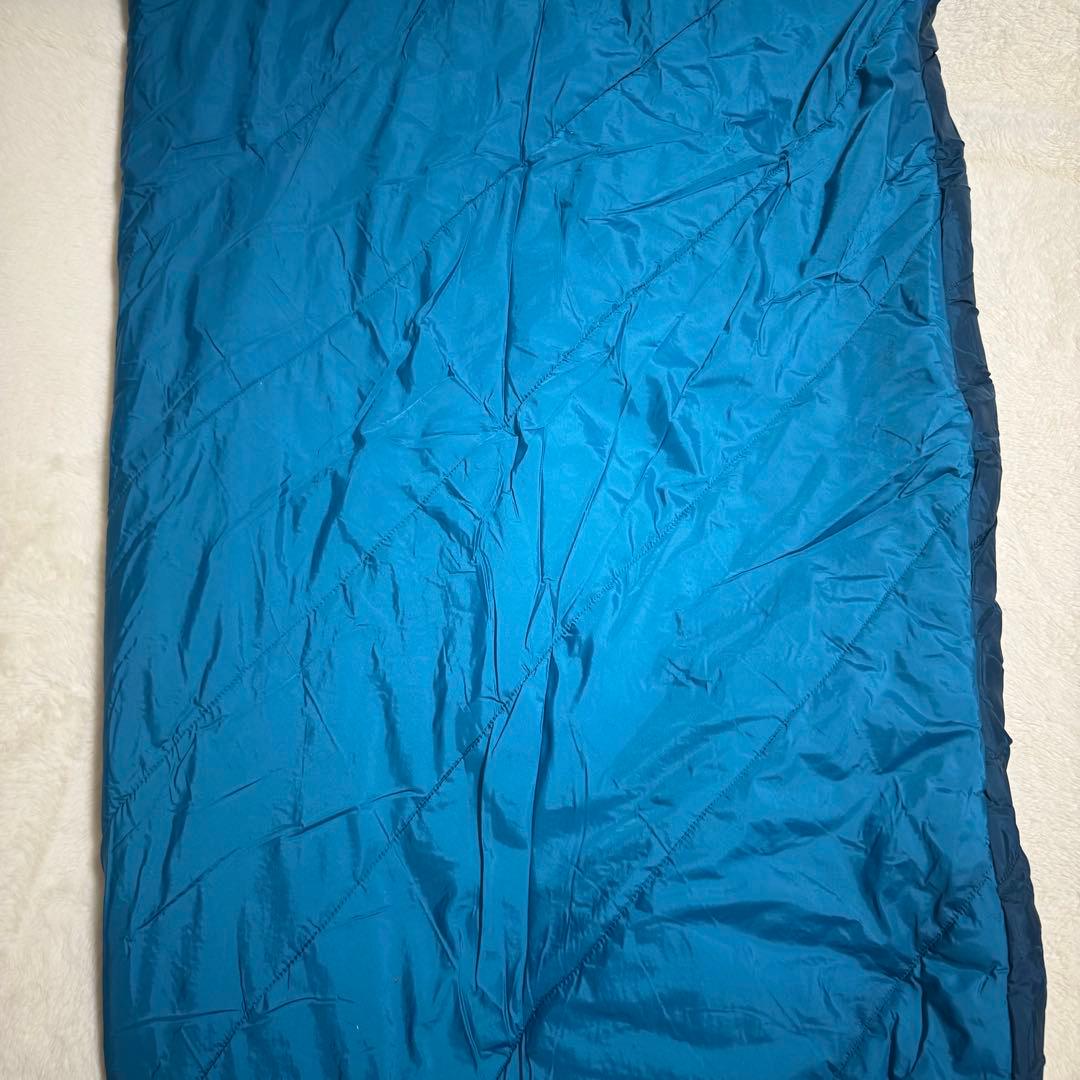 美品モンベル　スパイラルホロウバッグ＃3シュラフ寝袋バルサム　ブルーグリーン