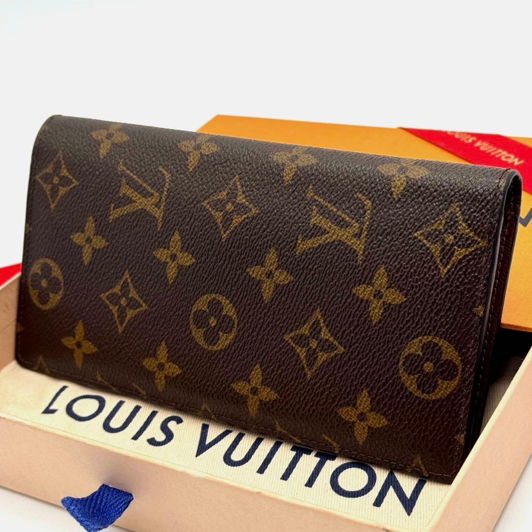 【美品】ルイヴィトン　モノグラム　ポルトフォイユ・ブラザ　長財布　wallet
