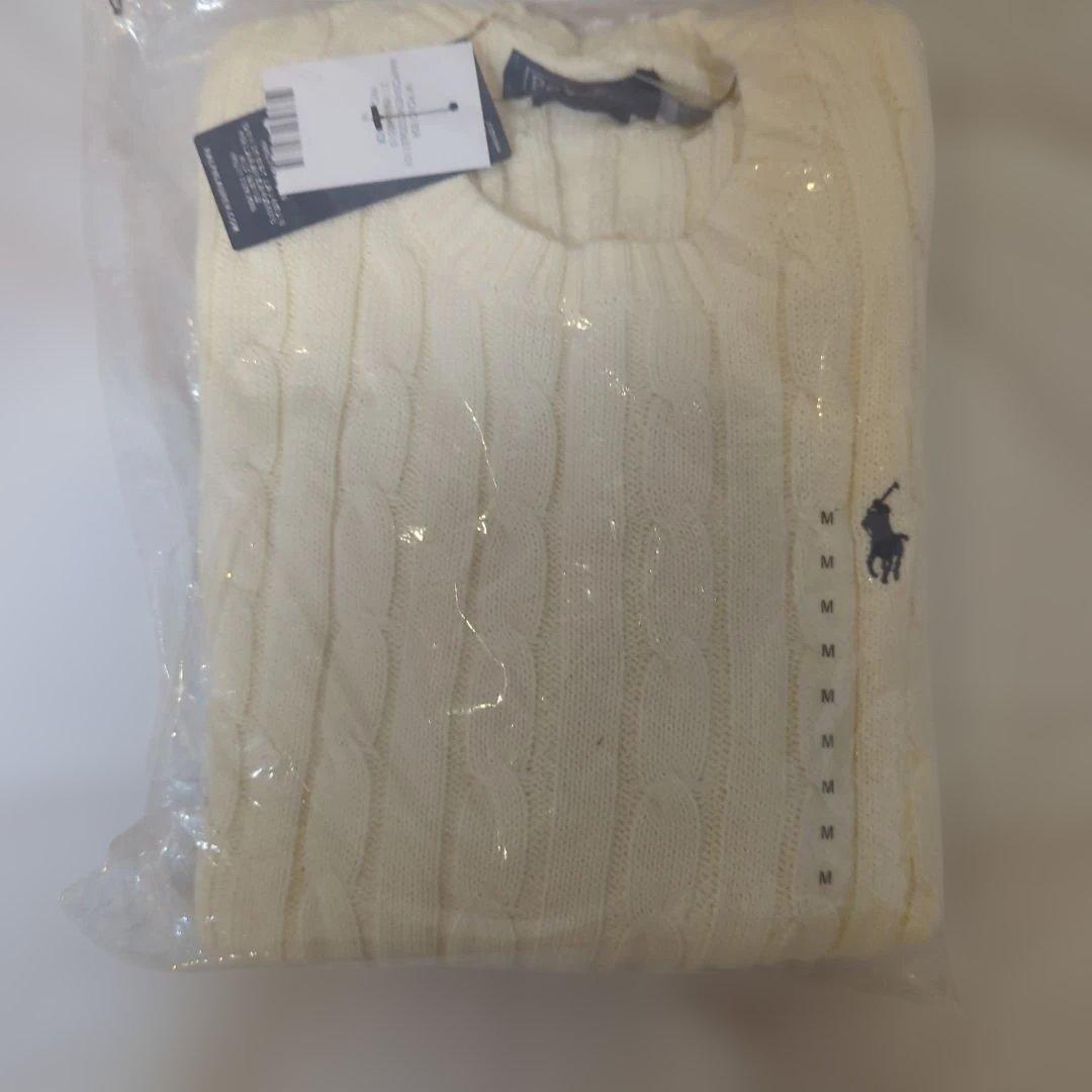 【新品】ポロラルフローレン ケーブルニット アイボリー M