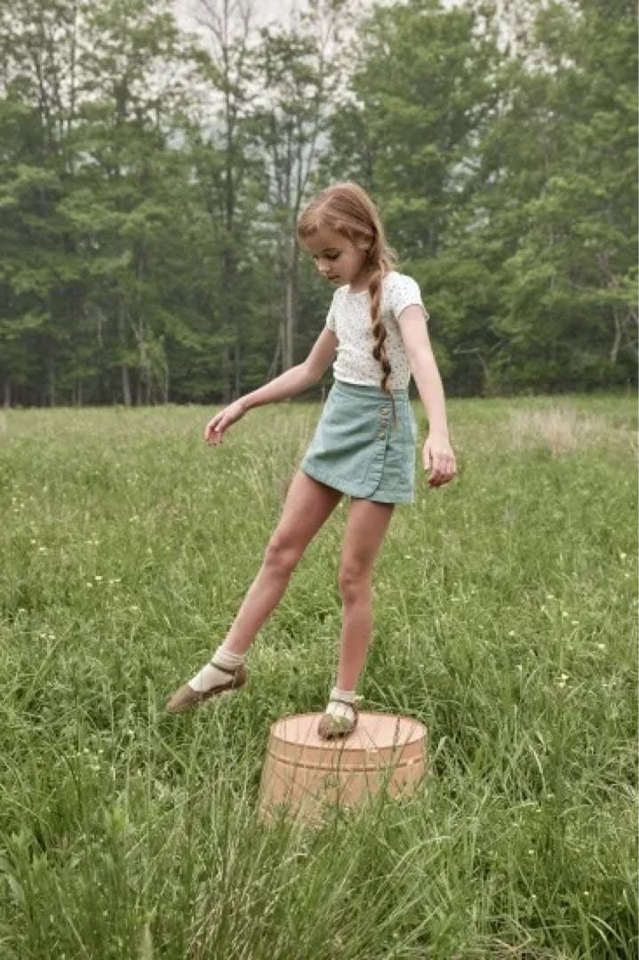 スカート soor ploom olive skort Taffy 6Y