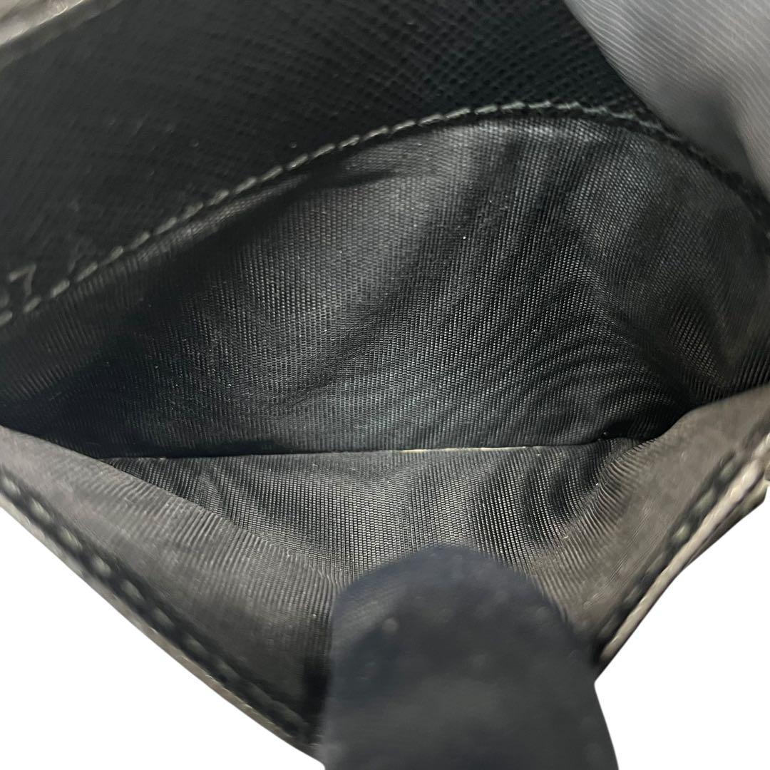 希少✨プラダ ミニ財布 ケース サフィアーノレザー シャイン ブラック