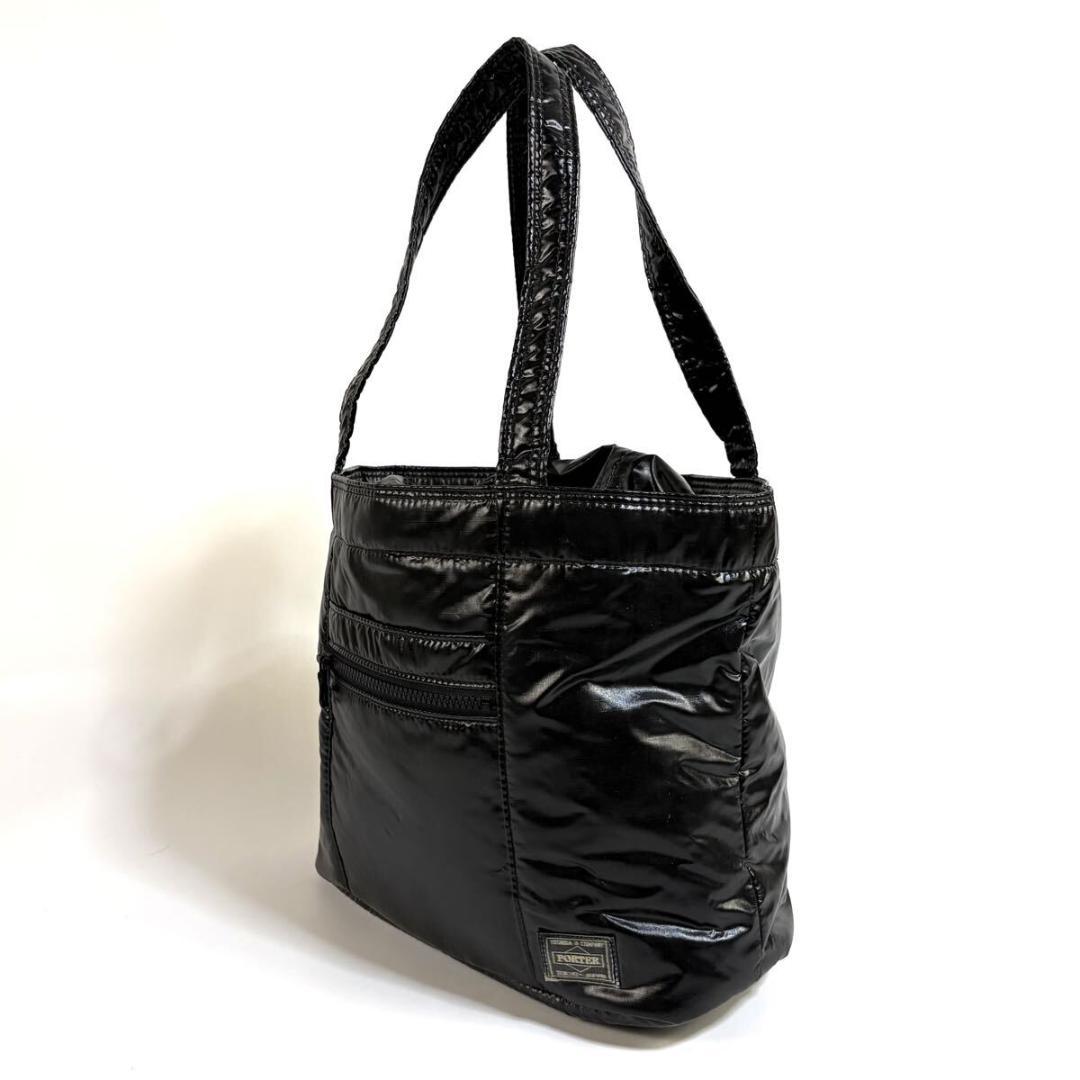 【美品】PORTER シーレ トートバッグ 軽量ナイロン ブラック 日本製