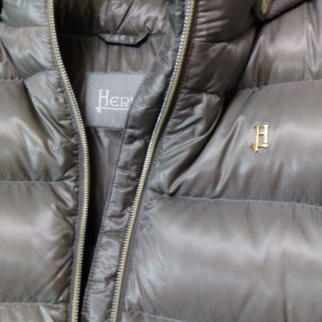 HERNO 大人もOK 切り替えダウン　グレージュ　12A