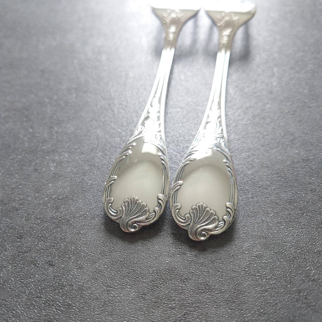 希少 美品 クリストフル マルリー サラダフォーク 2点