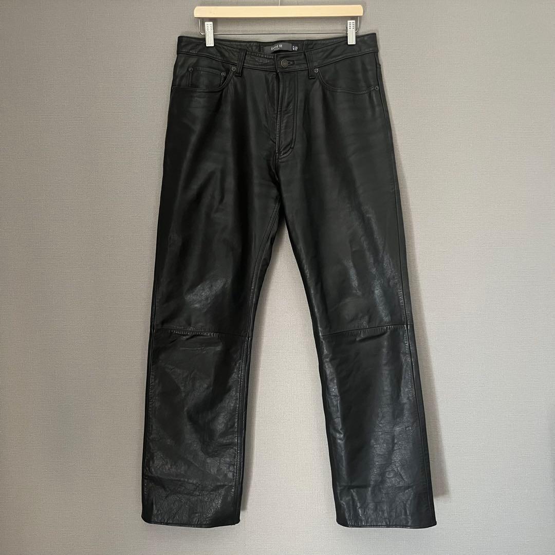 old gap bootfit レザーパンツ ブラック 34 × 32