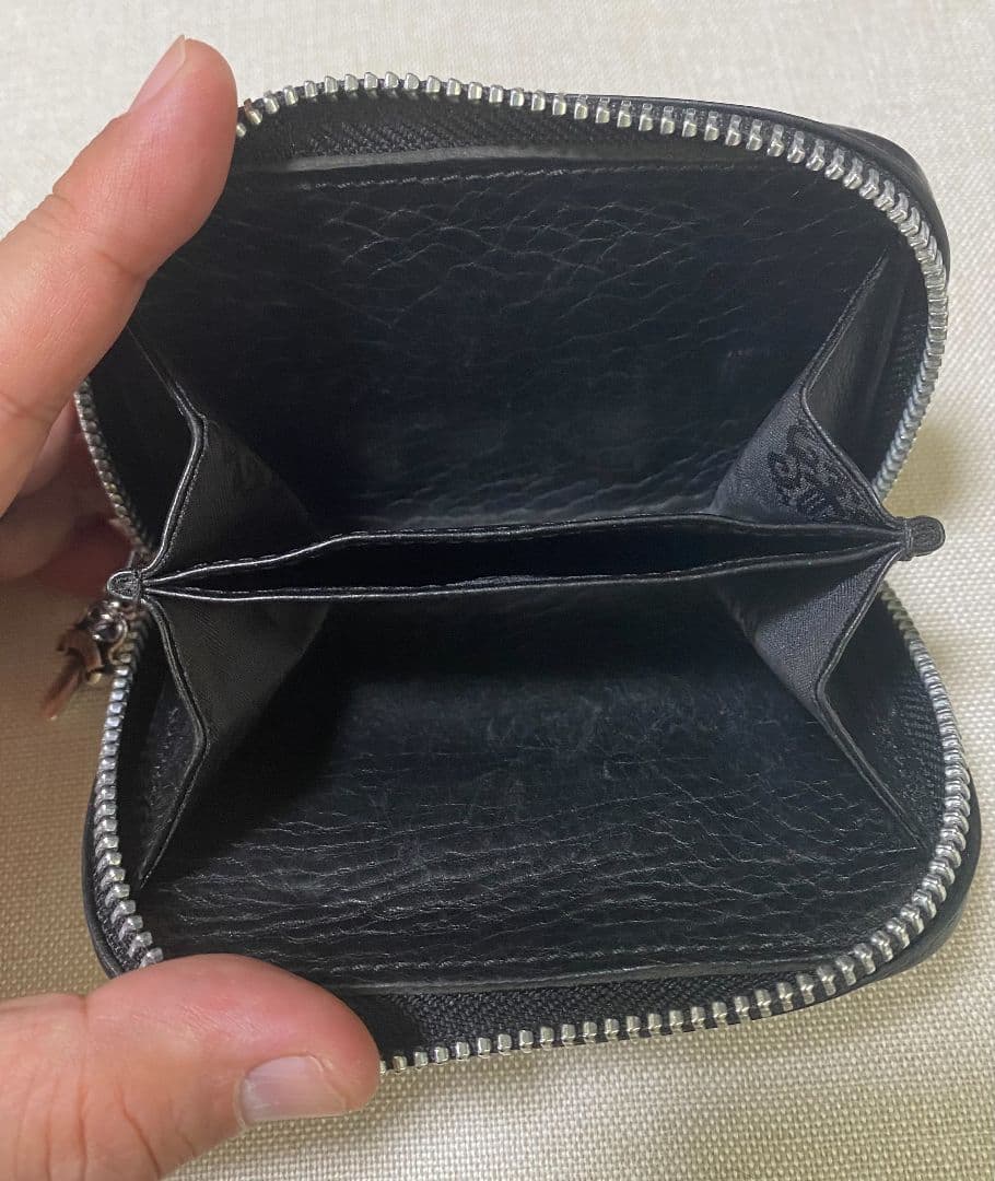 クロムハーツ 黒 レザー ケース