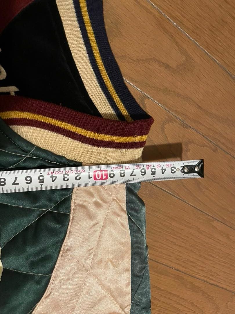 【希少】テーラー東洋 スカジャン 虎×日本地図 プリント 別珍