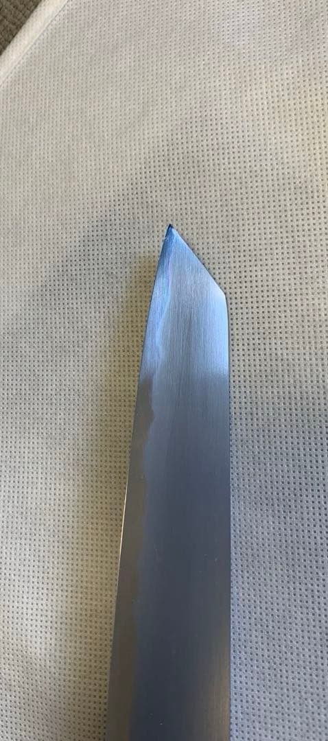 笠原刃物　重廣x池田美和　白ニ　切付け筋引き240