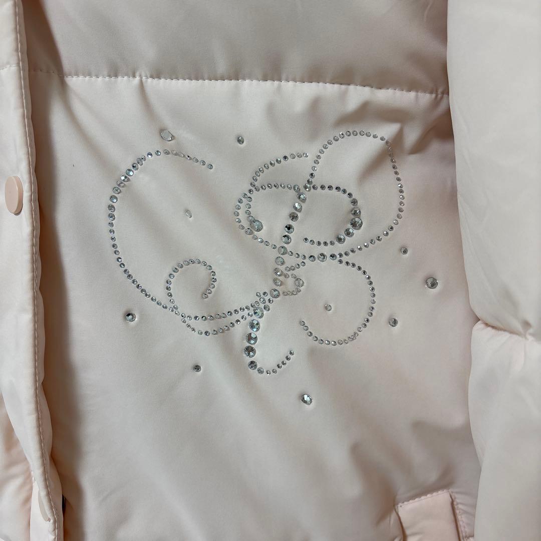 ファー付きピンクダウンジャケット