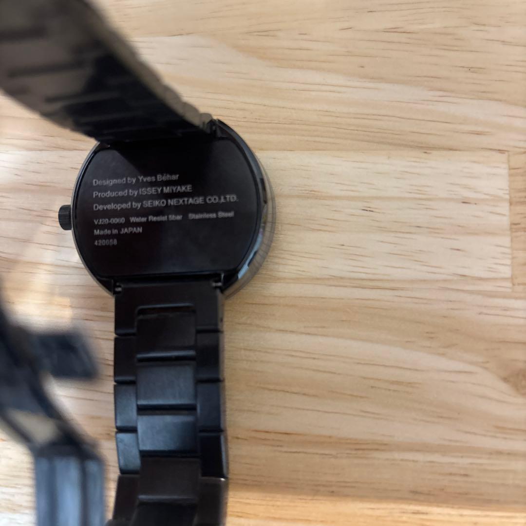 ISSEY MIYAKE イッセイミヤケ VUE 腕時計 黒文字盤