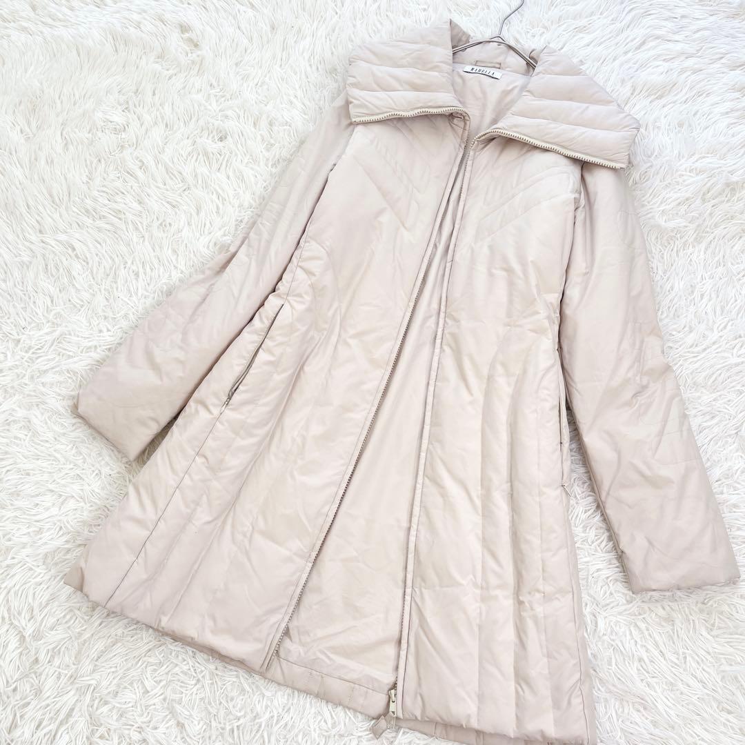 マックスマーラ ショールカラーダウンコート Aライン ウエストマーク 女優襟