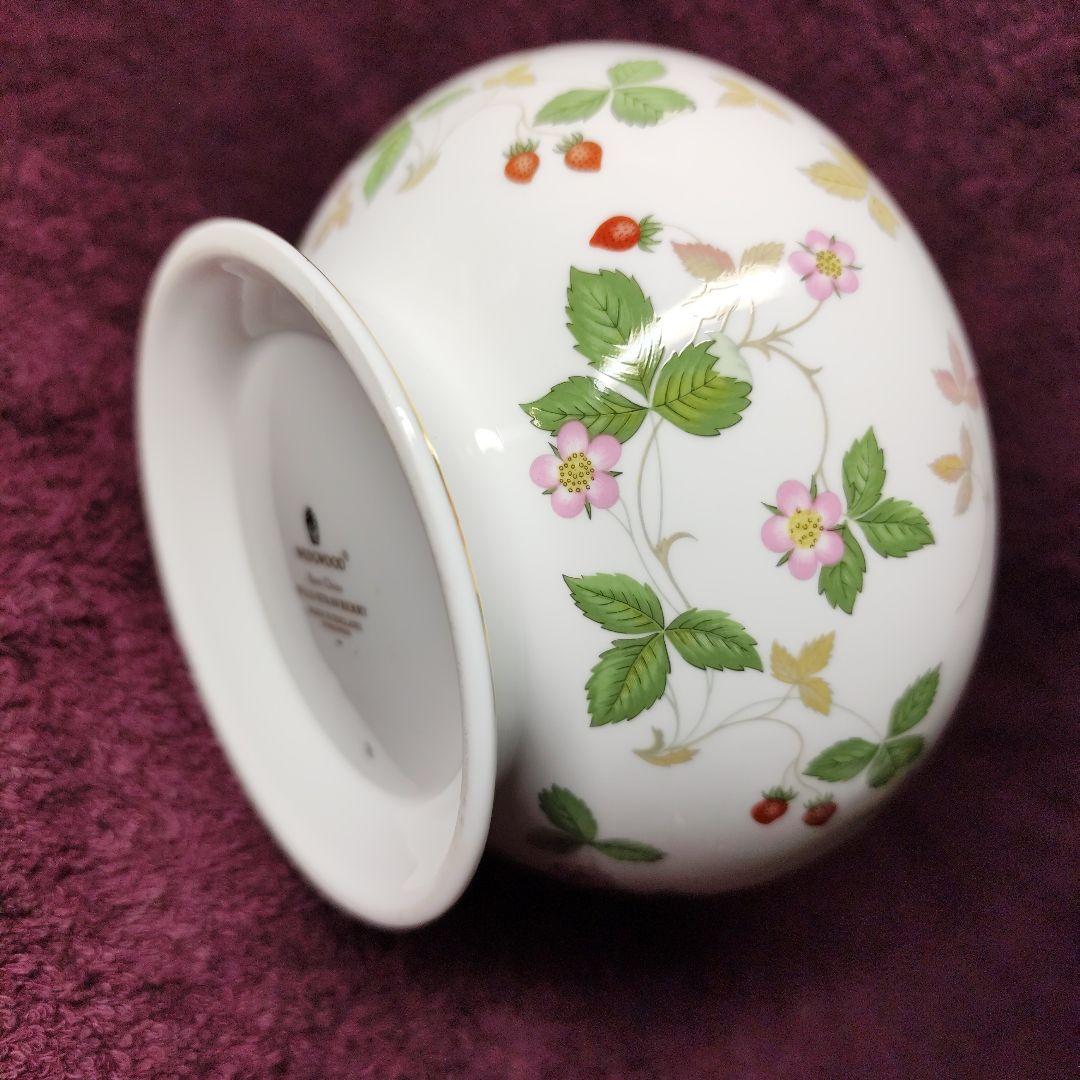 ウェッジウッド　ワイルドストロベリー　ローズボウル　未使用・美品
