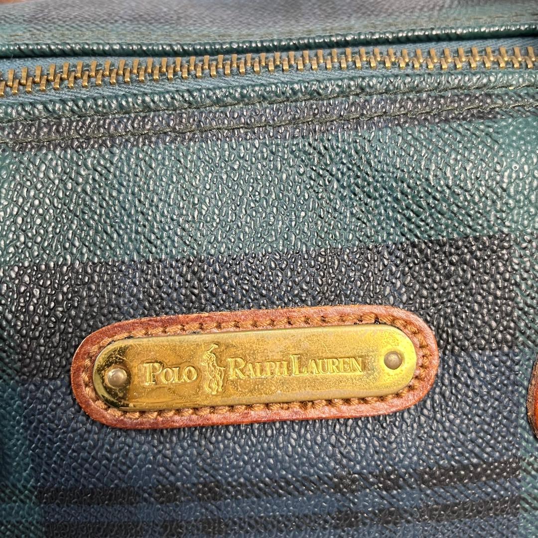 Polo Ralph Lauren ボストンバッグ　ブラックウォッチ　PVC