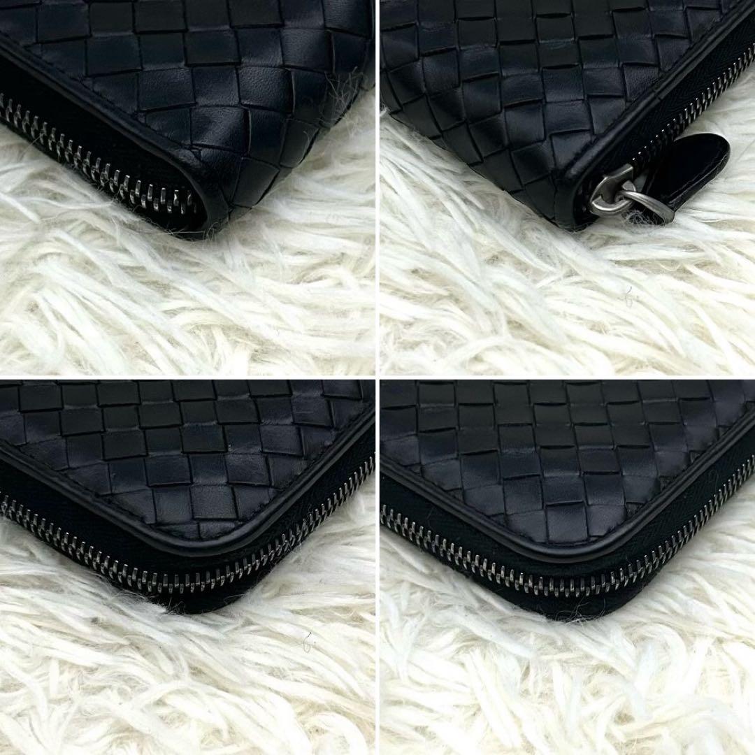BOTTEGA VENETA イントレチャート ラウンドファスナー 長財布