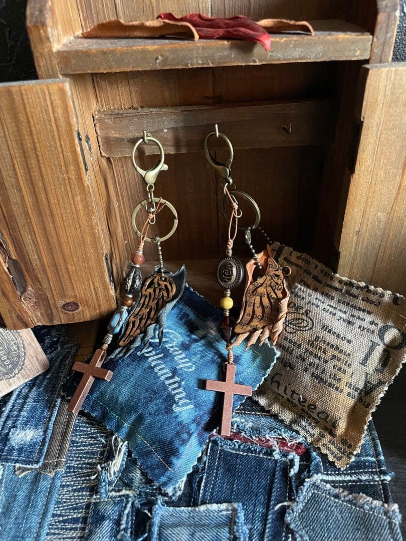 No.141フェザー with ヒノキチップチャーム‪·̩͙꒰ঌ