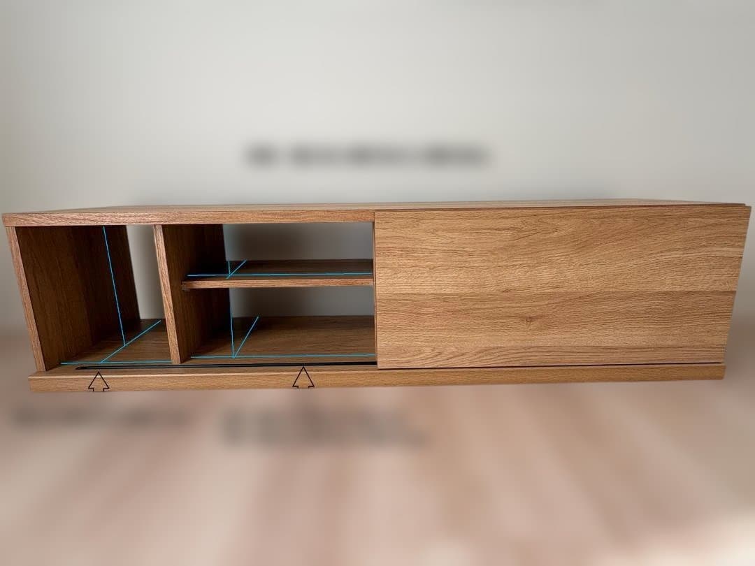 【モデルルーム展示品 未使用 送料込】テレビボード 幅150cm たのメル便