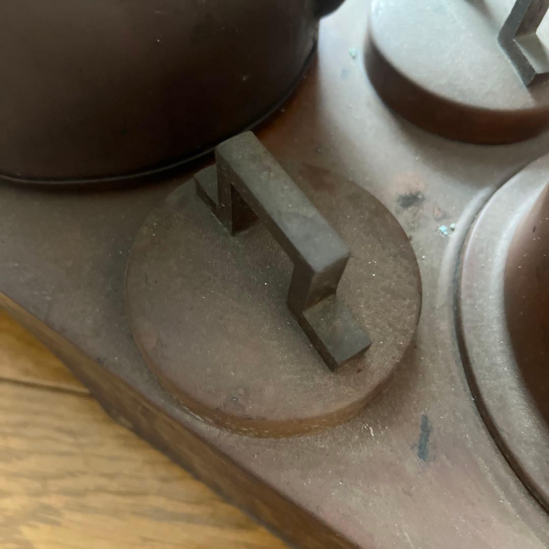 燗銅壺 酒燗器 熱燗器 古銅酒燗器 時代物 銅製 酒器 五徳 火鉢 長火鉢