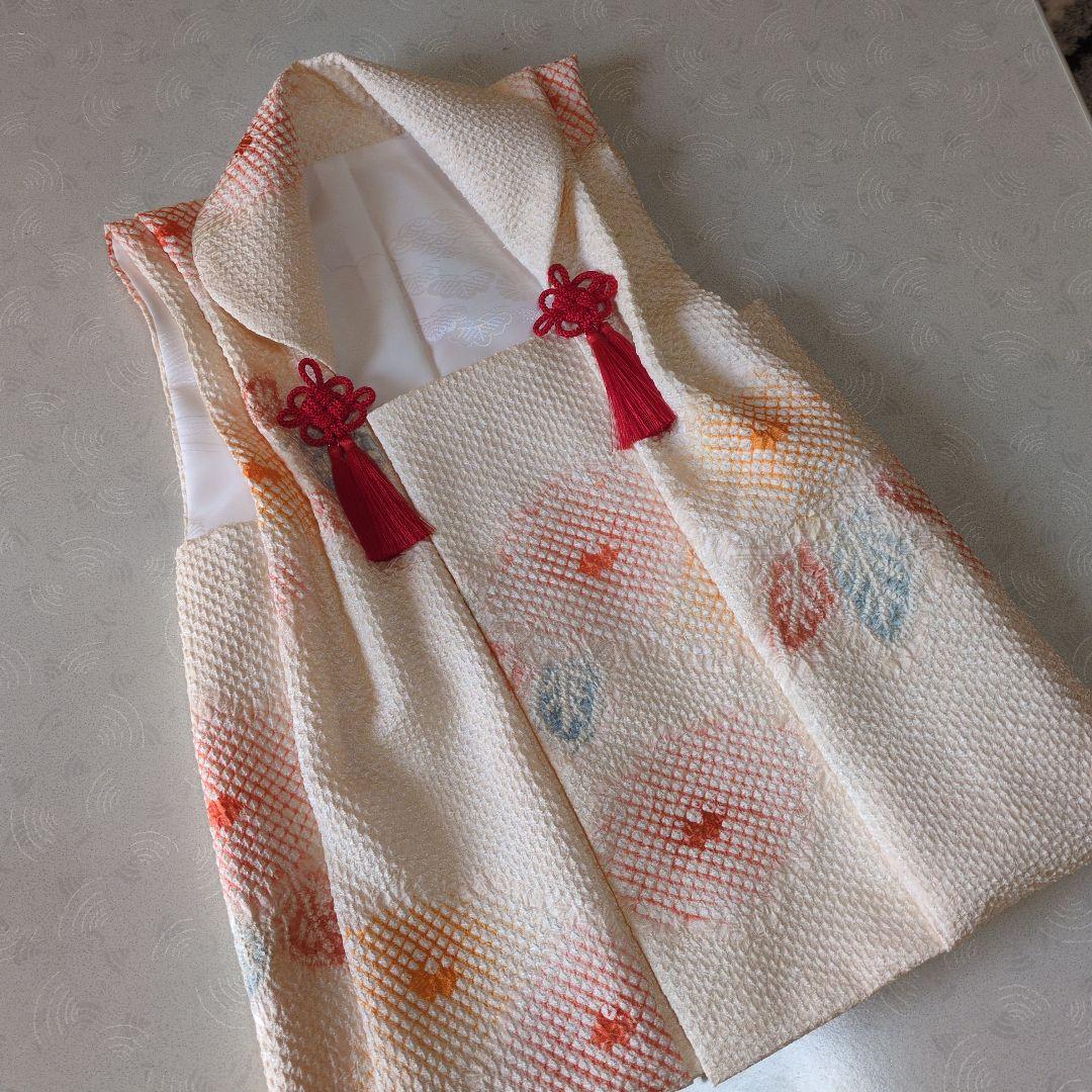 正絹総絞り手縫いの被布（新品中綿無し）