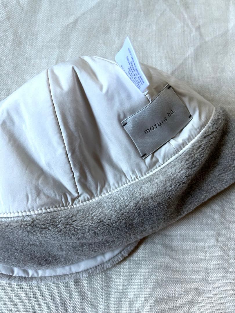 マチュアーハ_ eco padded cap White
