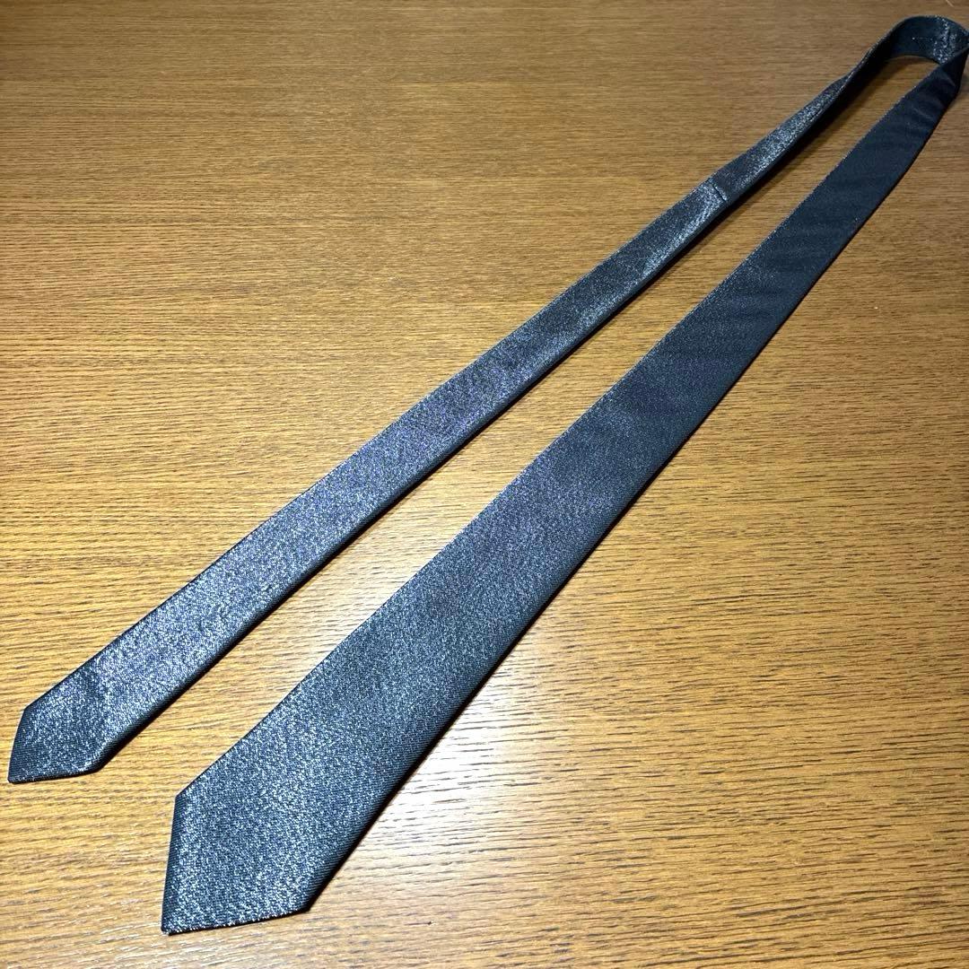 【美品】Dior HOMME ディオールオム 黒ナロータイ