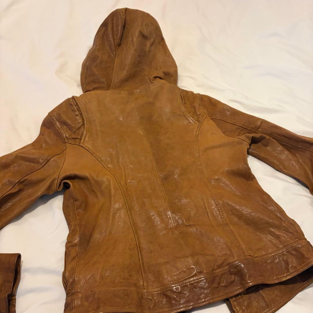 sistematic 羊革 レザージャケット　y2k ダブルジッパー