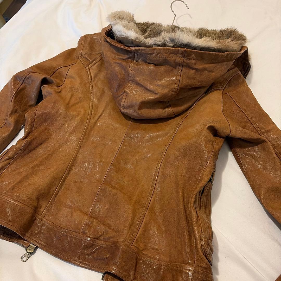 sistematic 羊革 レザージャケット　y2k ダブルジッパー