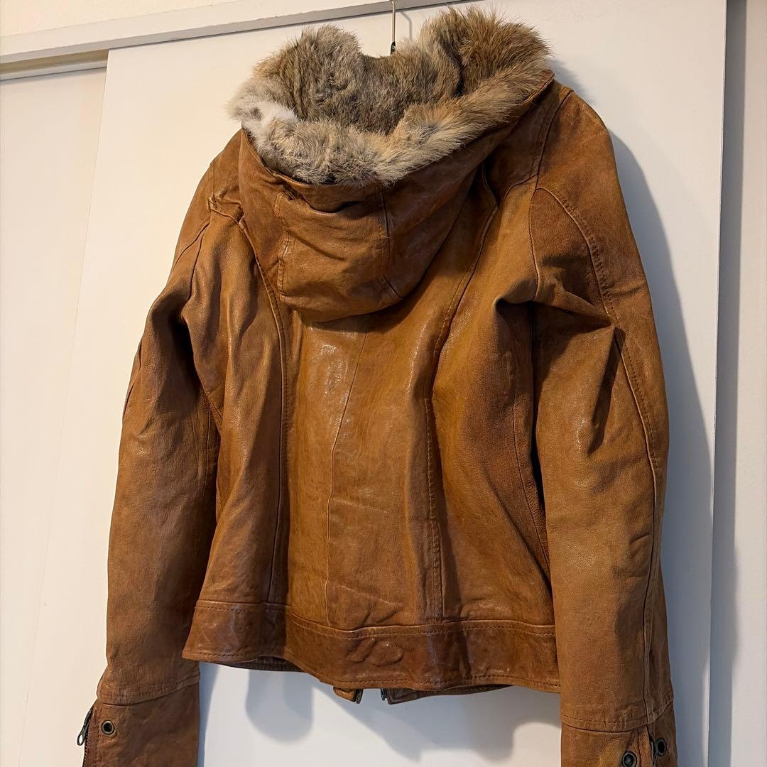 sistematic 羊革 レザージャケット　y2k ダブルジッパー