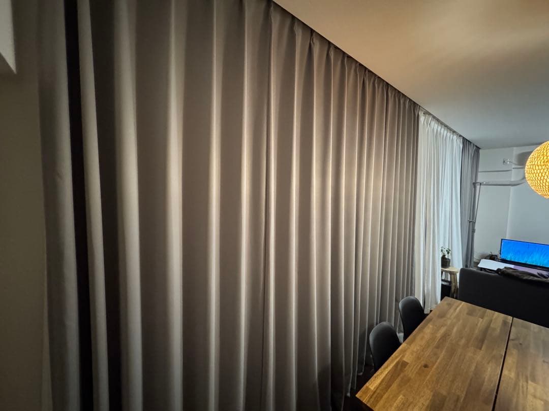 カーテン340×255 2枚　レース付き