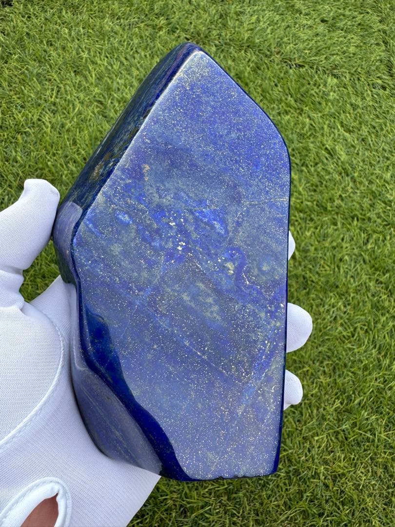 大型 ラピスラズリ 高品質 アフガニスタン産 鑑賞石 天然石 原石 鉱物 青石