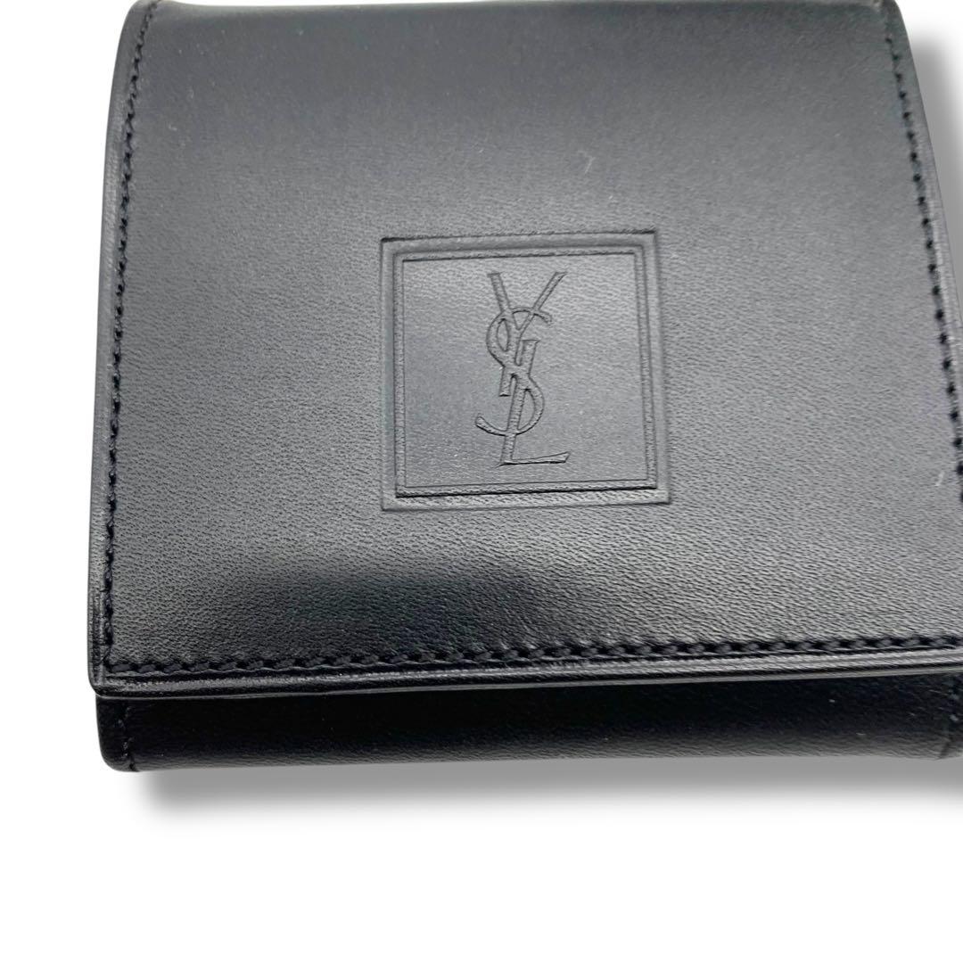 未使用級！！　イヴサンローラン　オールレザー　ケース　ロゴ