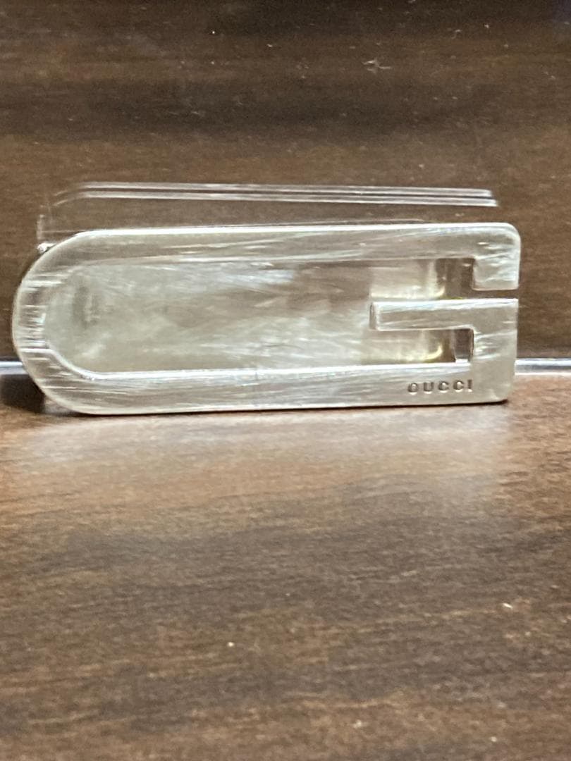 グッチ Gロゴ オープン マネークリップ シルバー 925