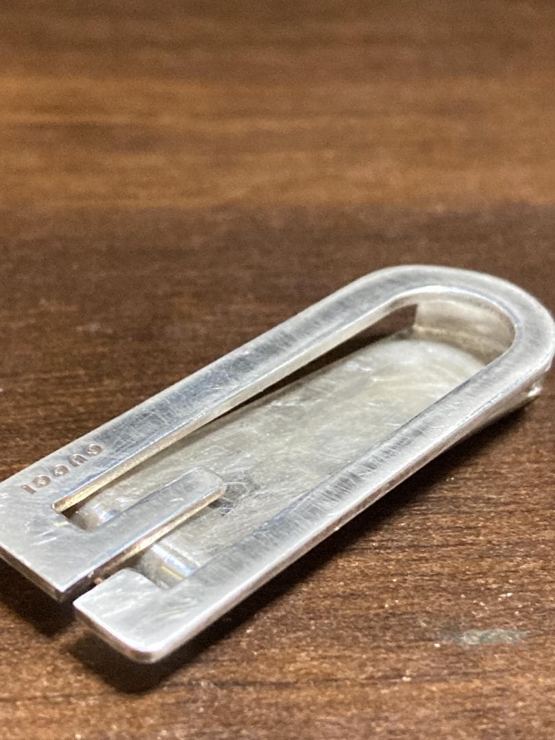 グッチ Gロゴ オープン マネークリップ シルバー 925