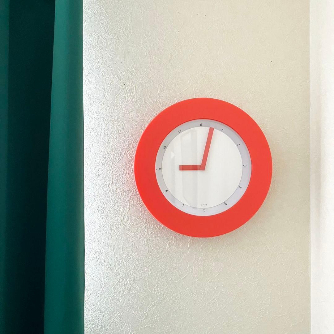 ポストモダン EPIFA ウォールクロック 加藤孝志 オレンジ 掛け時計