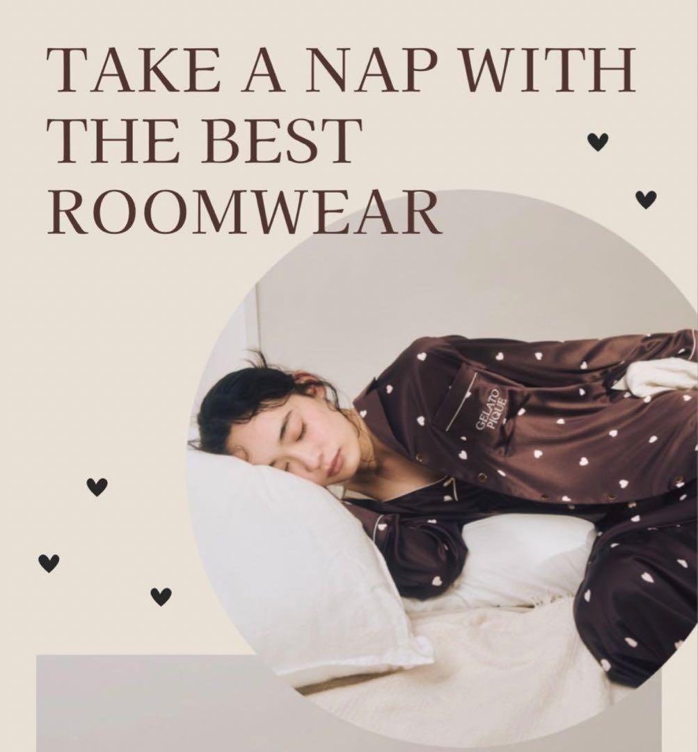 ジェラートピケ 2025年Valentine ハート柄サテンシャツ＆ロングパンツ