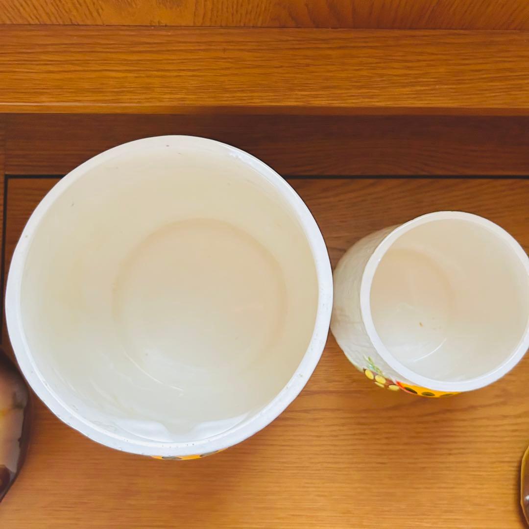 【SEARS】シアーズ きのこキャニスター セット　ヴィンテージ 陶器　70年代