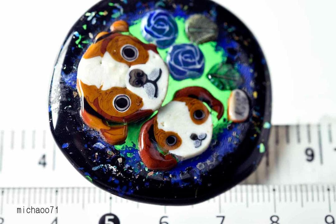 とんぼ玉 トンボ玉 蜻蛉玉 ペンダントトップ ガラス細工 13454-491