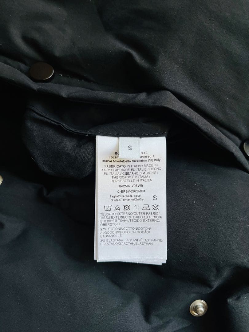 30万 BOTTEGA VENETA ショート ダウン ジャケット コート 黒S