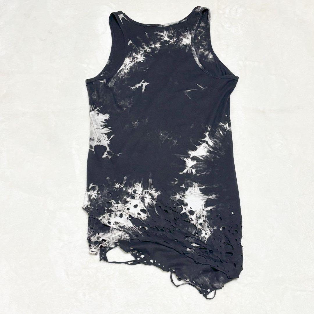 CIVARIZE クラッシュ加工 レイヤードアシメタンクトップ 46 タイダイ