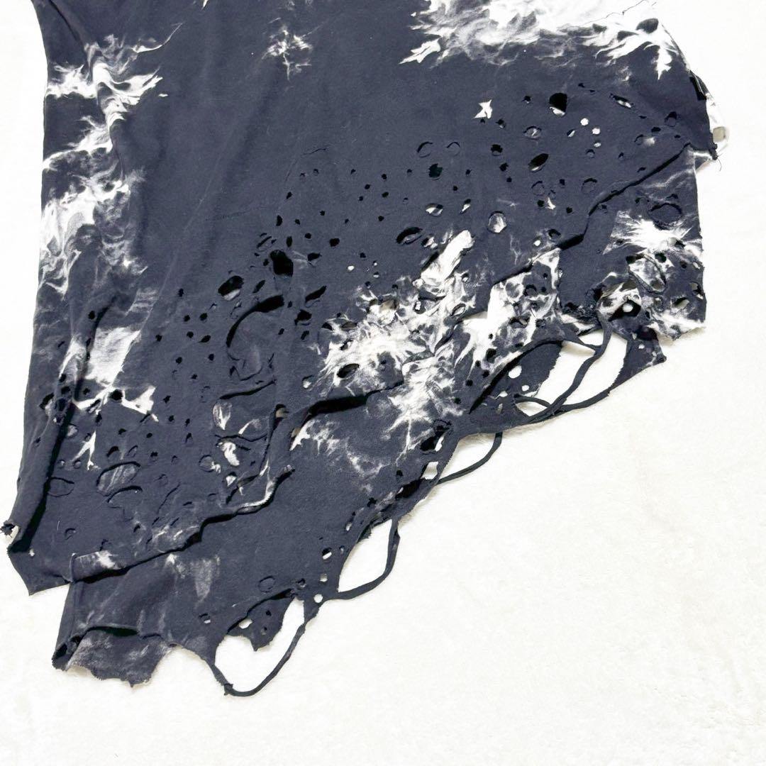 CIVARIZE クラッシュ加工 レイヤードアシメタンクトップ 46 タイダイ