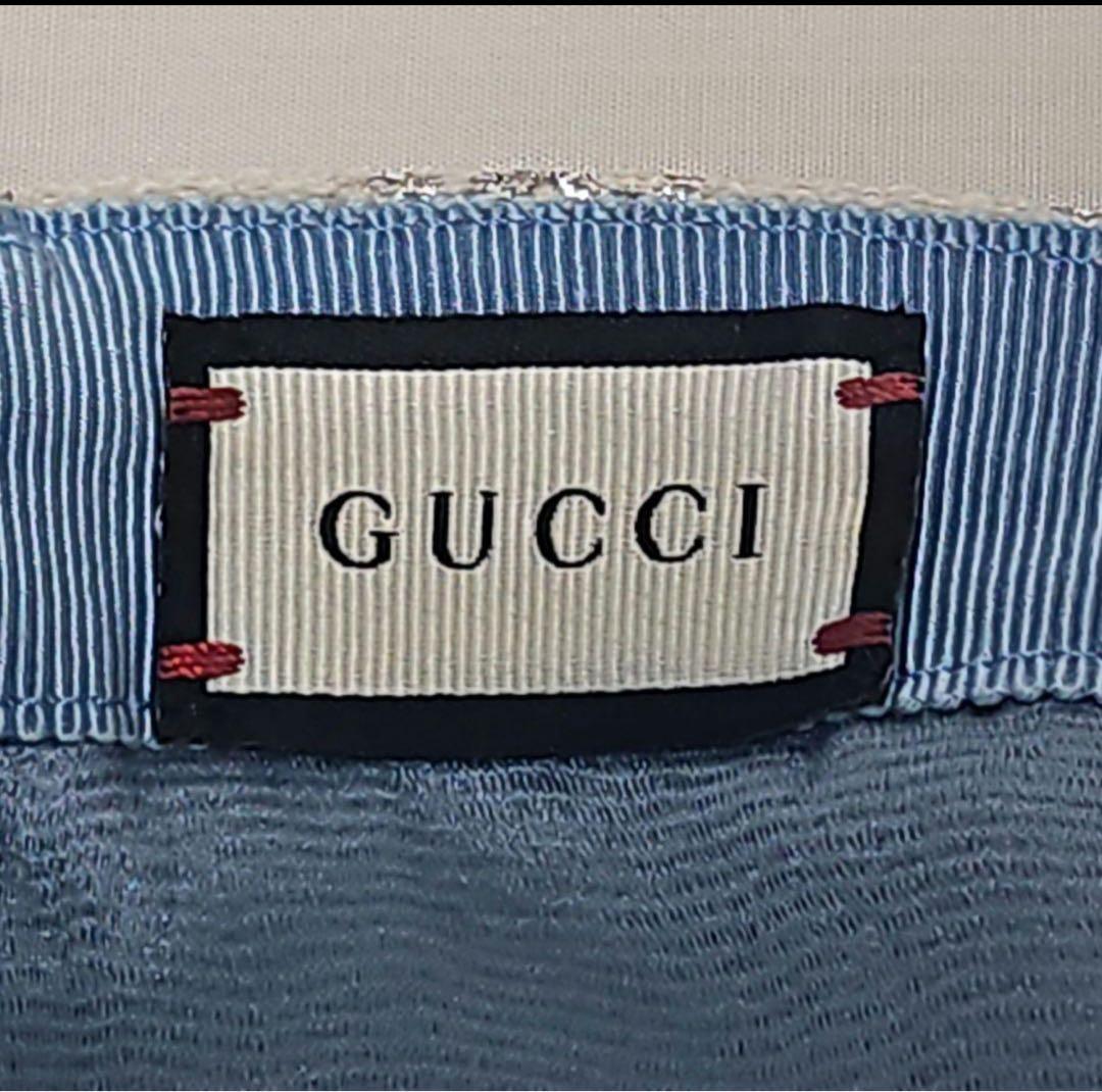 GUCCI キャップ ホワイト GGラメ M