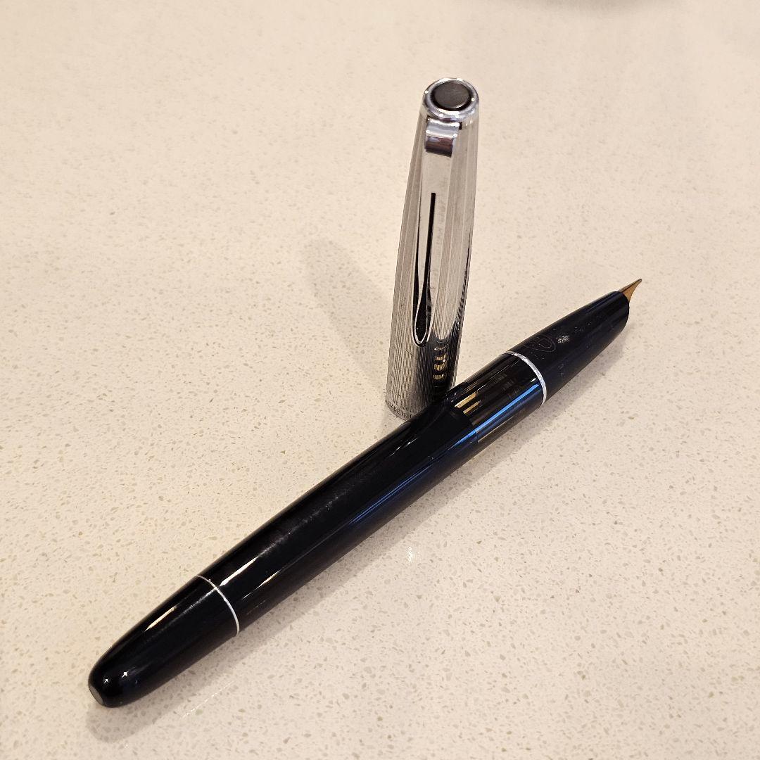 Aurora アウロラ ヴィンテージ万年筆　シルバー