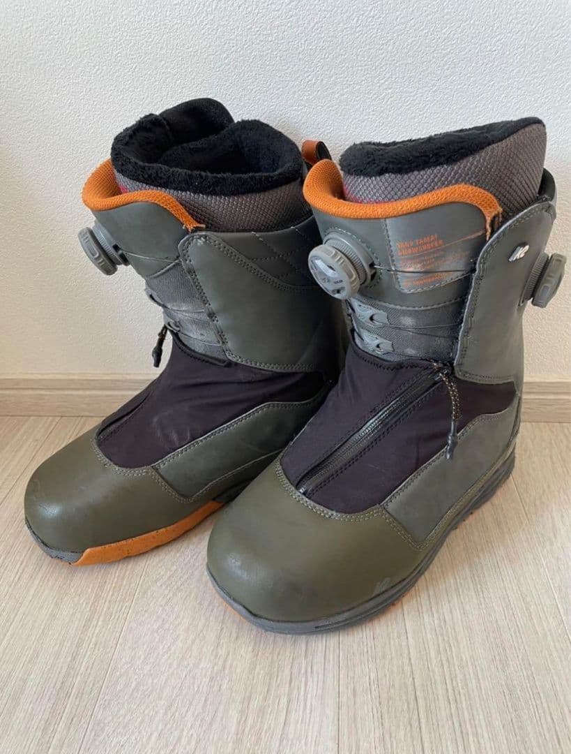 k2 taro tamai スノーボードブーツ オリーブグリーン
