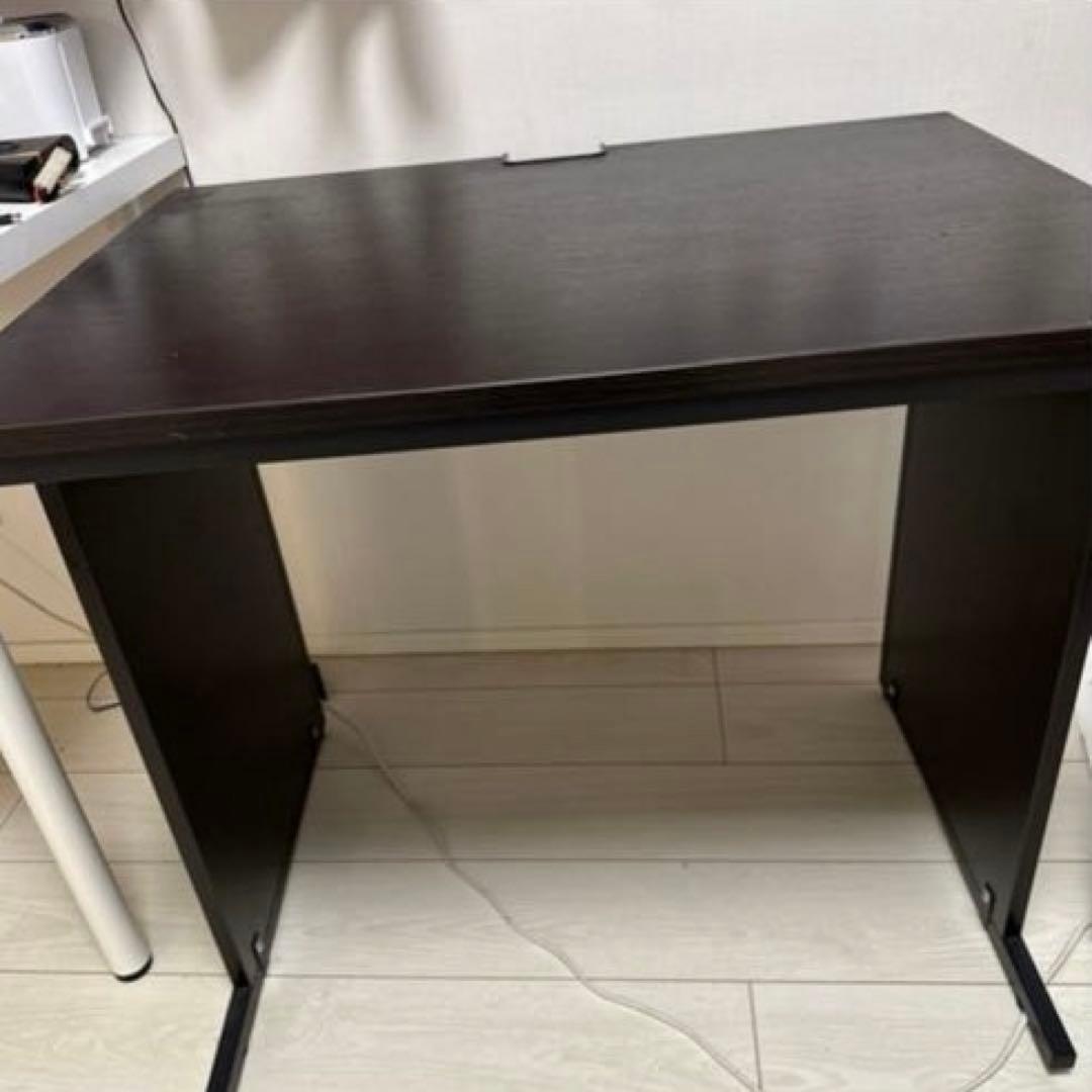 アールエフヤマカワ　ダークブラウン　ワーキングデスク　Ｗ８００ｘＤ６００　事務机
