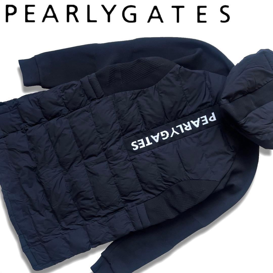 Pearlygates パーリーゲイツ　ダウンコート　中綿　レディース　ロゴ　S