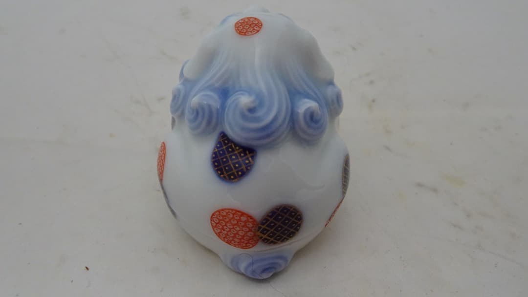 唐獅子の香合　新品