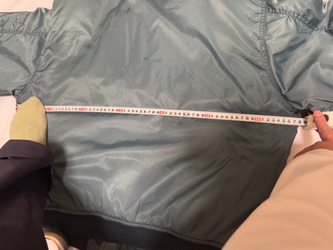 ユーロ古着　MA-1 FLYING TIGER ブルーグリーン　Lサイズ