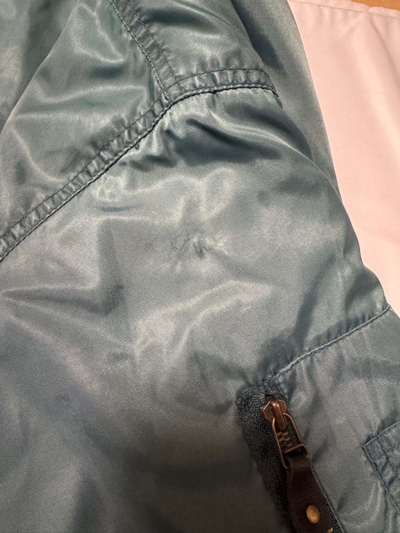 ユーロ古着　MA-1 FLYING TIGER ブルーグリーン　Lサイズ