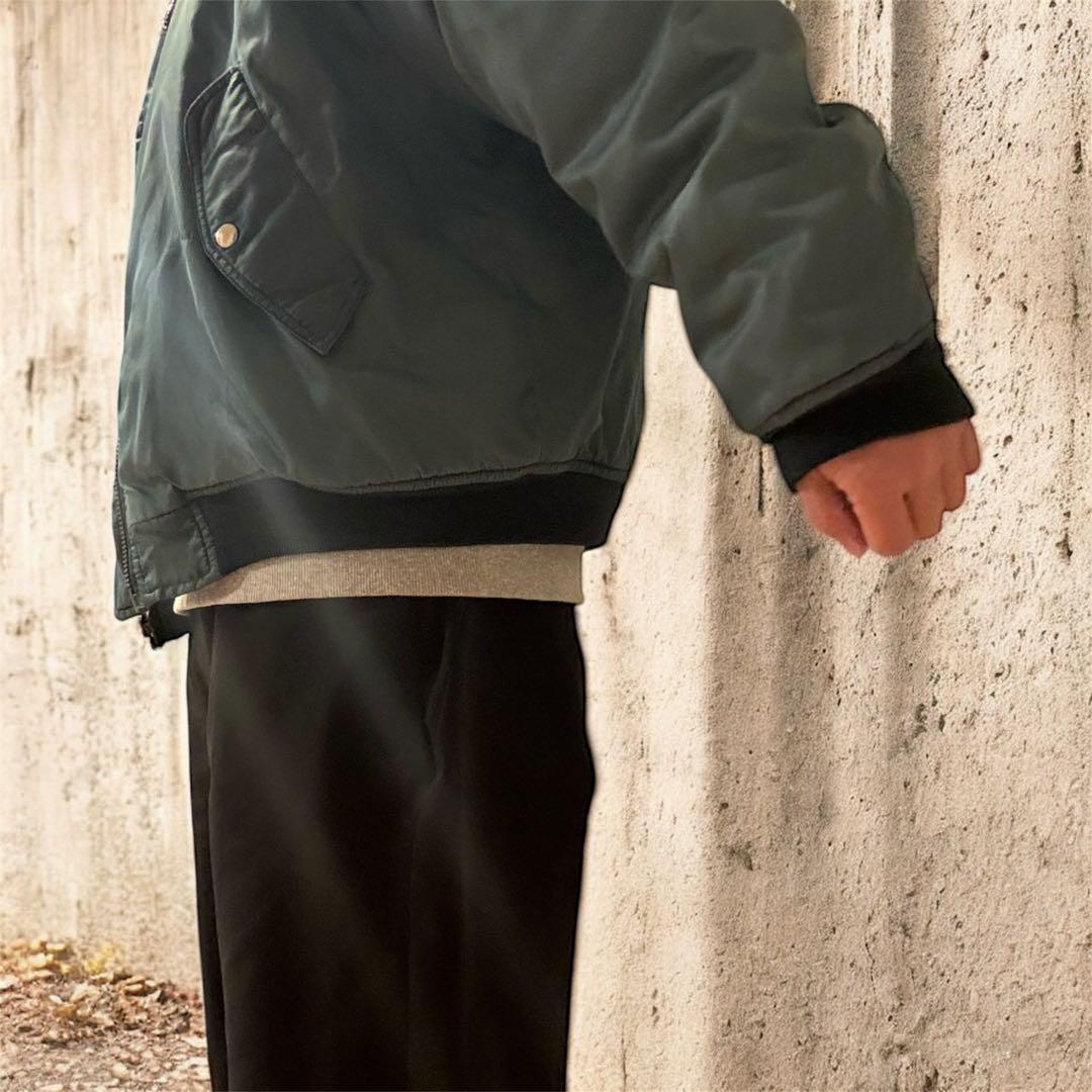 ユーロ古着　MA-1 FLYING TIGER ブルーグリーン　Lサイズ