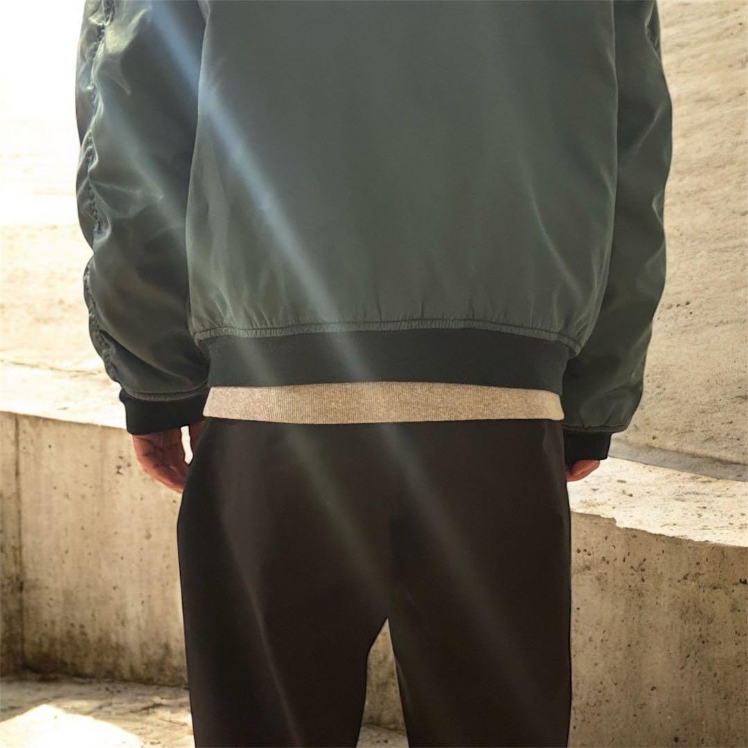 ユーロ古着　MA-1 FLYING TIGER ブルーグリーン　Lサイズ